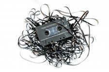 Bandsalat, Audiocassette mit verwickeltem Tonband - Error 404